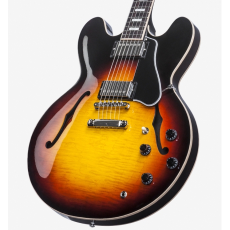 Gibson Memphis ES-335 Slim Neck Elektro Gitar (Sunset Burst)<br>Fotoğraf: 4/11