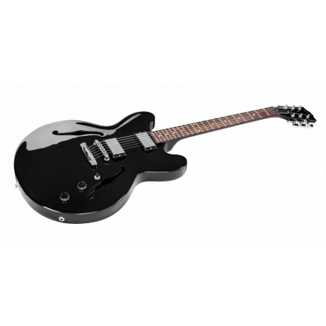 Gibson Memphis ES-335 Studio Elektro Gitar (Ebony)<br>Fotoğraf: 3/3