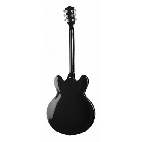 Gibson Memphis ES-335 Studio Elektro Gitar (Ebony)<br>Fotoğraf: 2/3