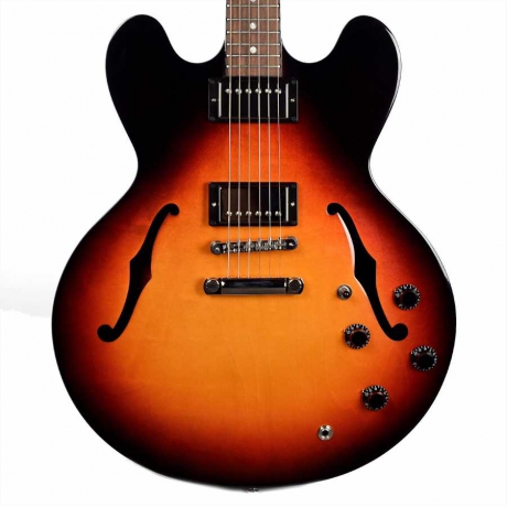 Gibson Memphis ES-335 Studio Elektro Gitar (Ginger Burst)<br>Fotoğraf: 2/4