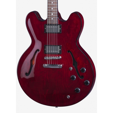 Gibson Memphis ES-335 Studio Elektro Gitar (Wine Red)<br>Fotoğraf: 3/4