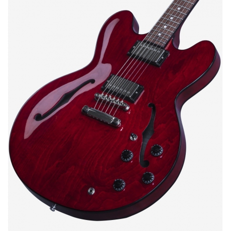 Gibson Memphis ES-335 Studio Elektro Gitar (Wine Red)<br>Fotoğraf: 2/4