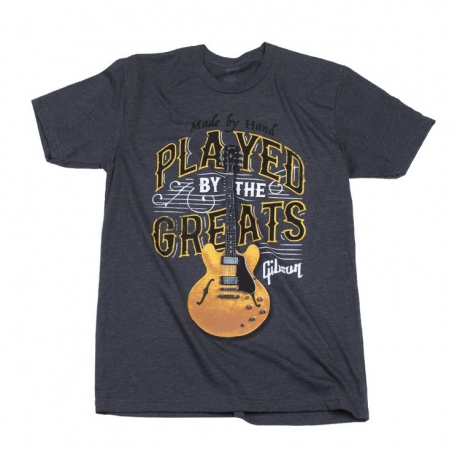 Gibson Played By The Greats Charcoal T-Shirt (Medium)<br>Fotoğraf: 1/1