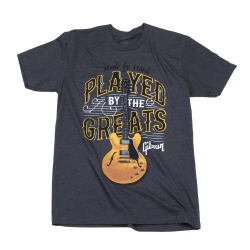 Gibson Played By The Greats Charcoal T-Shirt (Medium)