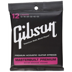 Gibson SAG-BRS12 Masterbuilt Premium Brass Akustik Gitar Teli (12-53)