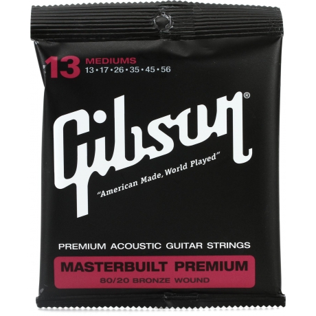 Gibson SAG-BRS13 Masterbuilt Premium 80/20 Akustik Gitar Teli (13-56)<br>Fotoğraf: 1/2