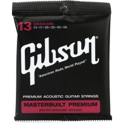 Gibson SAG-BRS13 Masterbuilt Premium 80/20 Akustik Gitar Teli (13-56)