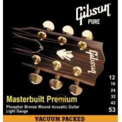Gibson SAG-MB12 Masterbuilt Premium Phosphor Bronz Akustik Gitar Teli (12-53)
