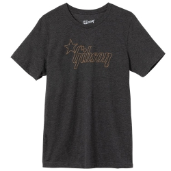 Gibson Star Logo Tee Charcoal T-Shirt (Medium)