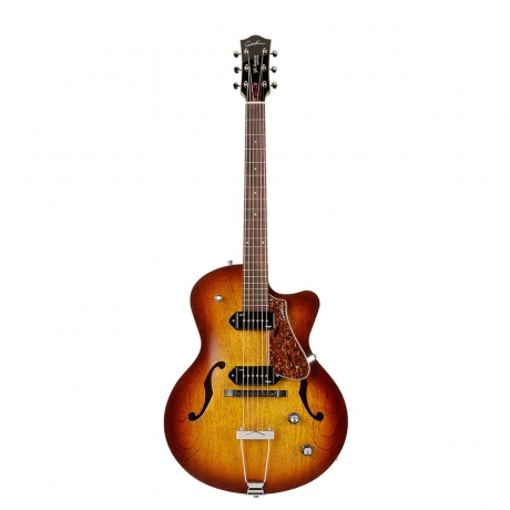 Godin 5th Avenue CW Kingpin II P90 Hollowbody Elektro Gitar (Cognac Burst)<br>Fotoğraf: 1/1