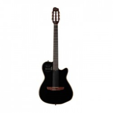 Godin ACS Slim Nylon Black HG Elektro Klasik Gitar (Siyah)<br>Fotoğraf: 1/1