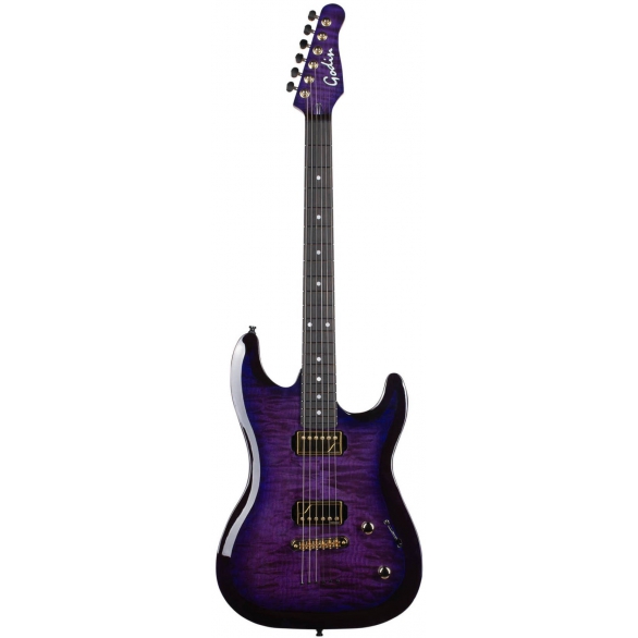 Godin Artisan ST-II Elektro Gitar – Amethyst Black, Fotoğraf: 1/4