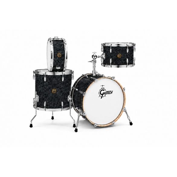 Gretsch Brooklyn 18"x14" Akustik Davul Seti (Deep Marine Black Pearl), Fotoğraf: 1/1