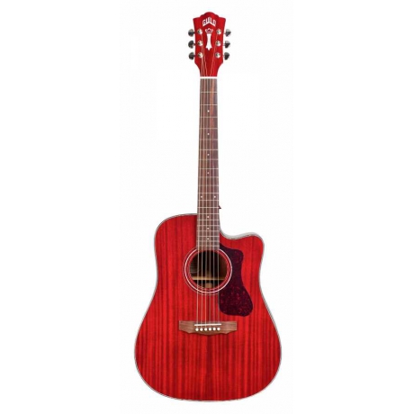 Guild D-120CE CHR Elektro Akustik Gitar (Cherry Red)<br>Fotoğraf: 1/6