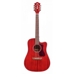 Guild D-120CE CHR Elektro Akustik Gitar (Cherry Red)