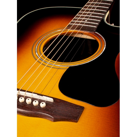 Guild D-140CE SB Elektro Akustik Gitar (Sunburst)<br>Fotoğraf: 5/8