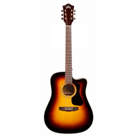 Guild D-140CE SB Elektro Akustik Gitar (Sunburst)<br>Fotoğraf: 1/8
