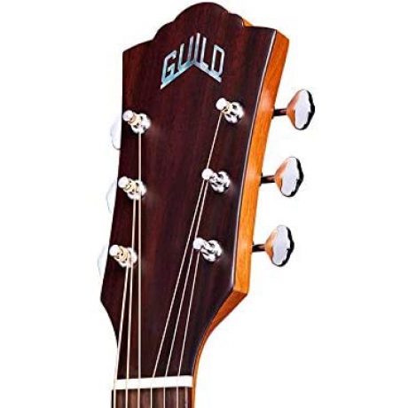 Guild D-240e Ltd Flamed Mahogany Elektro Akustik Gitar (Natural)<br>Fotoğraf: 6/6
