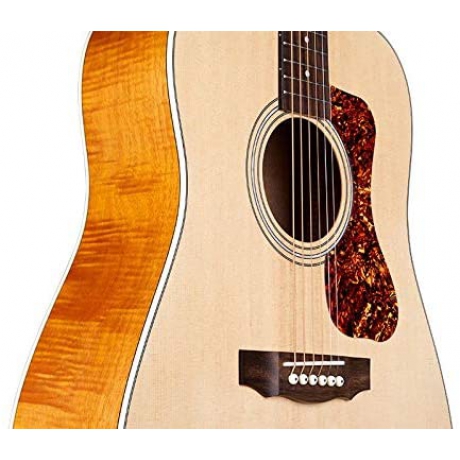 Guild D-240e Ltd Flamed Mahogany Elektro Akustik Gitar (Natural)<br>Fotoğraf: 3/6