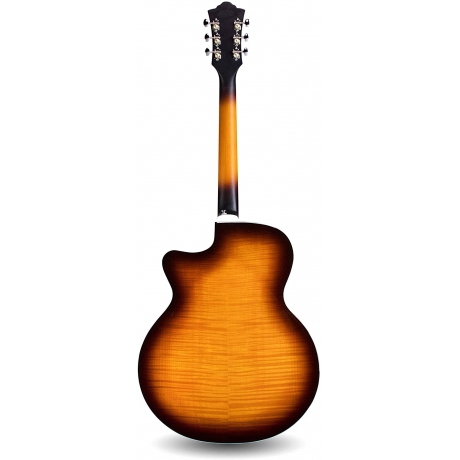 Guild F-250CE Deluxe Elektro Akustik Gitar (Antique Burst)<br>Fotoğraf: 4/5