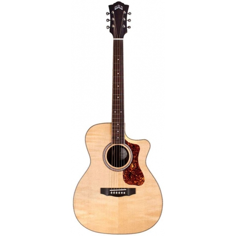 Guild OM-250CE Reserve Orchestra Cutaway Elektro Akustik Gitar (Natural)<br>Fotoğraf: 1/3