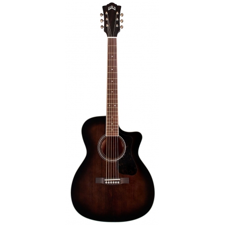 Guild OM-260CE Deluxe Limited Elektro Akustik Gitar (Trans Black Burst)<br>Fotoğraf: 1/2