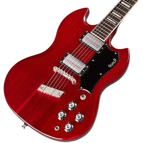 Guild Polara Deluxe Elektro Gitar (Cherry Red)<br>Fotoğraf: 4/6