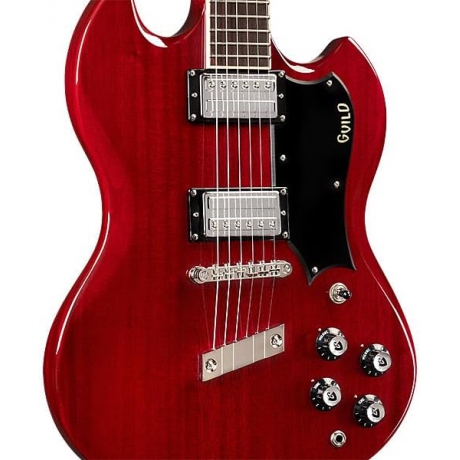 Guild Polara Deluxe Elektro Gitar (Cherry Red)<br>Fotoğraf: 3/6