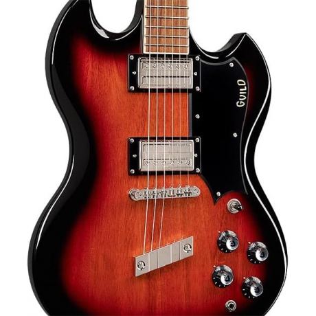 Guild Polara Deluxe Elektro Gitar (Vintage Sunburst)<br>Fotoğraf: 4/7