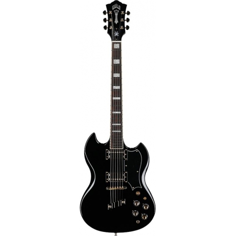Guild Polara Kim Thayil Signature Elektro Gitar (Siyah)<br>Fotoğraf: 1/8