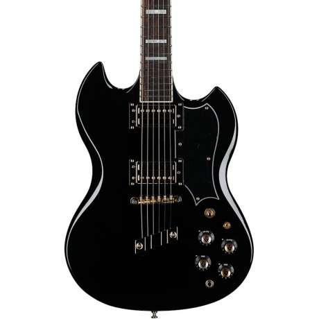 Guild Polara Kim Thayil Signature Elektro Gitar (Siyah)<br>Fotoğraf: 3/8