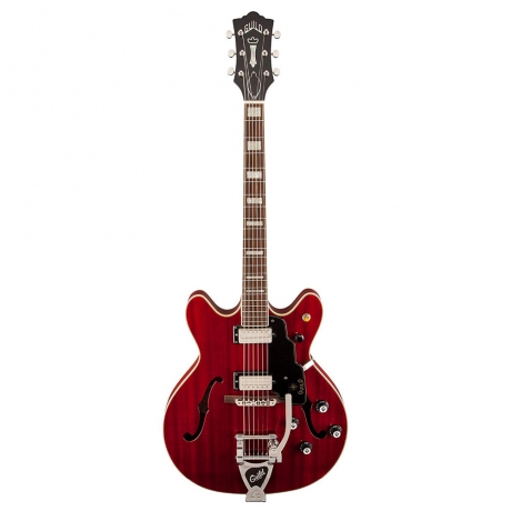 Guild Starfire V Semi-Hollow Elektro Gitar (Cherry Red)<br>Fotoğraf: 1/1
