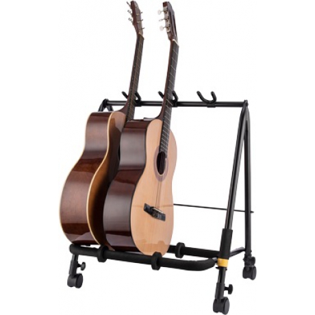 Hercules GS523B PLUS 3-Enstürman Tekerlekli Gitar Rack<br>Fotoğraf: 2/6