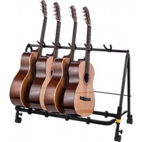 Hercules GS525B PLUS Hercules GS523B PLUS 5-Enstürman Tekerlekli Gitar Rack<br>Fotoğraf: 2/5