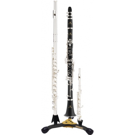 Hercules HCDS543BB 3'lü Flüt Klarnet Pikolo Standı<br>Fotoğraf: 2/2