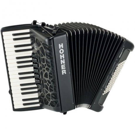 Hohner A166103 MyColor III 72 Akordiyon (Night Jet Black)<br>Fotoğraf: 1/1