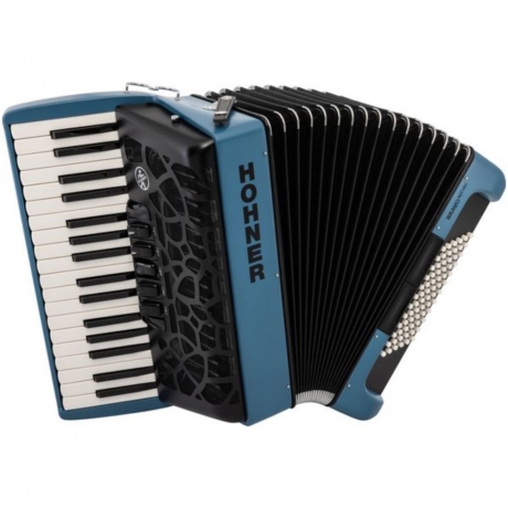 Hohner A166143 MyColor III 72 Akordiyon (Water Dark Blue)<br>Fotoğraf: 1/1