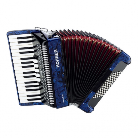 Hohner A16642 Bravo III 72 Akordiyon (Mavi)<br>Fotoğraf: 1/1
