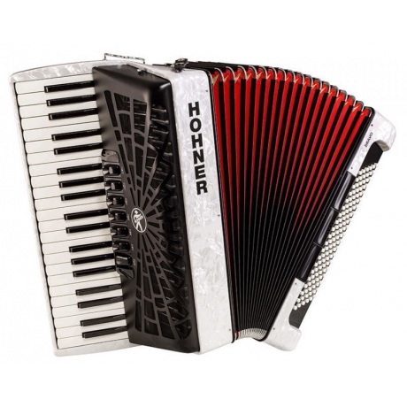 Hohner A16812 Bravo III 120 Akordiyon (White Pearl)<br>Fotoğraf: 1/1