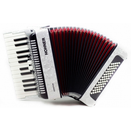 Hohner A16951 Bravo II 60 Akordiyon (Beyaz)<br>Fotoğraf: 1/4