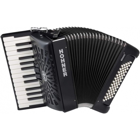 Hohner A16962 Bravo II 60 Akordiyon (Siyah)<br>Fotoğraf: 1/1