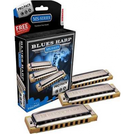 Hohner Blues Harp Mızıka Seti (Do-Sol-La Majör)<br>Fotoğraf: 1/1