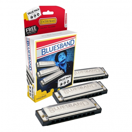Hohner Blues Mızıka Seti (Do-Sol-La Majör)<br>Fotoğraf: 1/1