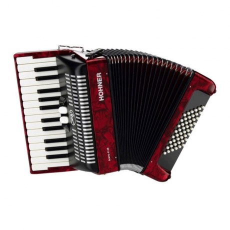 Hohner Bravo II 60 Akordiyon (Kırmızı)<br>Fotoğraf: 1/1