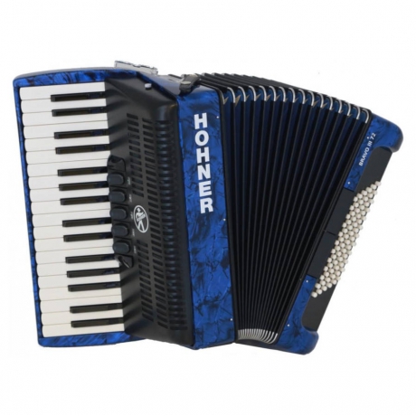 Hohner Bravo III 72 Akordiyon (Mavi)<br>Fotoğraf: 1/1