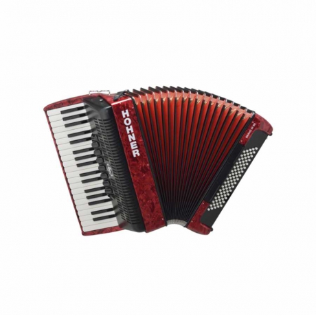 Hohner Bravo III 80 Akordiyon (Kırmızı)<br>Fotoğraf: 1/1