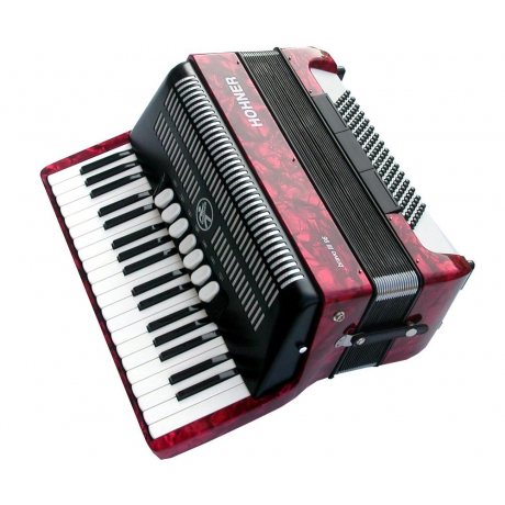 Hohner Bravo III 96 Akordiyon (Kırmızı)<br>Fotoğraf: 1/1