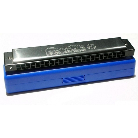 Hohner M254001B Ocean Star Black Tremolo Do Majör Mızıka<br>Fotoğraf: 1/1