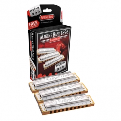 Hohner Marine Band1896/20 Mızıka Seti (Do-Sol-La Majör)