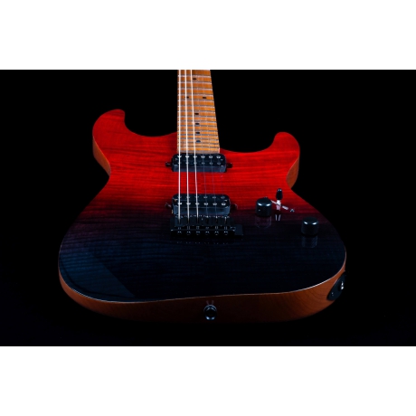 Jet JS-1000 Vulcano HH Elektro Gitar (Flamed Transparent Red)<br>Fotoğraf: 4/7
